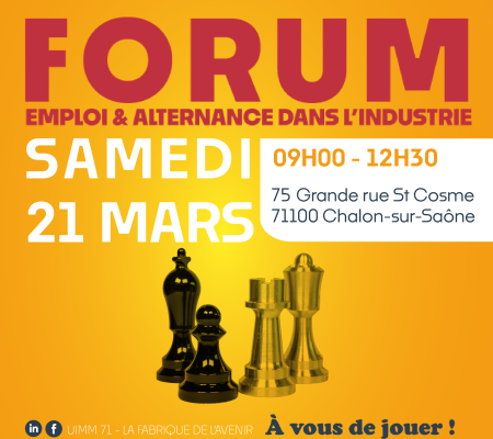 Déouvrez l'actualité de Job + Industrie : FORUM EMPLOI & ALTERNANCE DANS L'INDUSTRIE